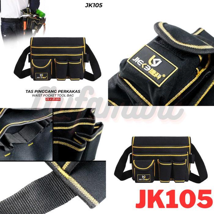 Waist Bag Pria Tas Pinggang Perkakas Wadah Alat Tukang Listrik Bengkel Proyek