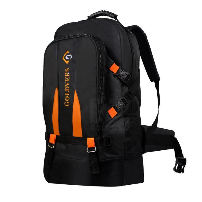 Eiger - Tas Ransel Jumbo Pria Wanita Crk01 Carrier 50L Ransel Mudik Travel Bahan Polyester - Hitam