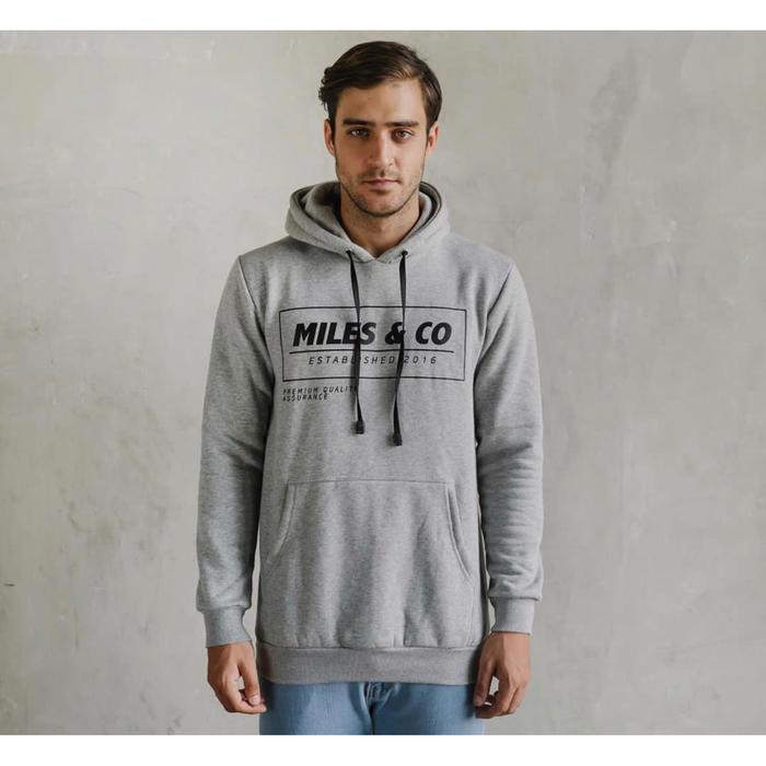 Hoodie Sweater Miles&co - Abu abu