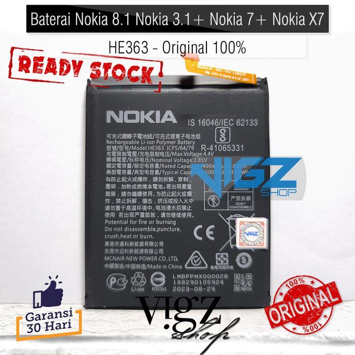 Baterai Nokia 8.1 Nokia 3.1 Plus Nokia 7 Plus Nokia X7 He363 Original 100%