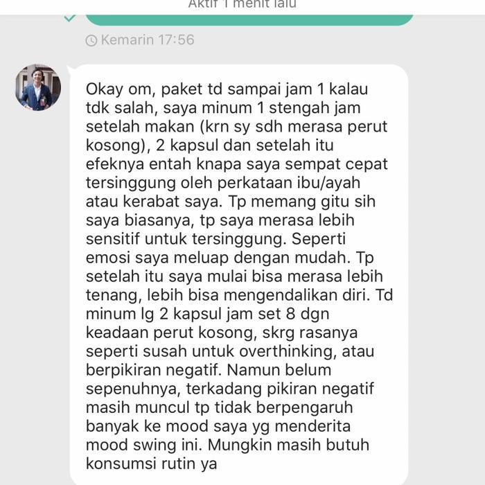 Herbalogy Damiana - 80 Kapsul (Panik Cemas, Bipolar, Ocd, Anxiety, Mood Swing) Obat Herbal, Jamu