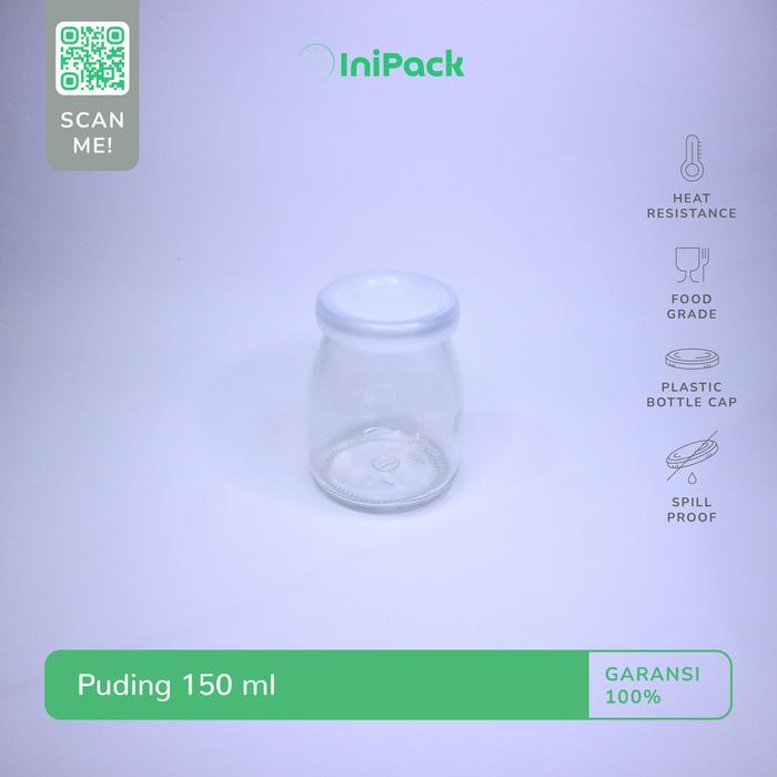 Toples Jar Botol Kaca / Glass Jar 150 ml Puding Yogurt Selai
