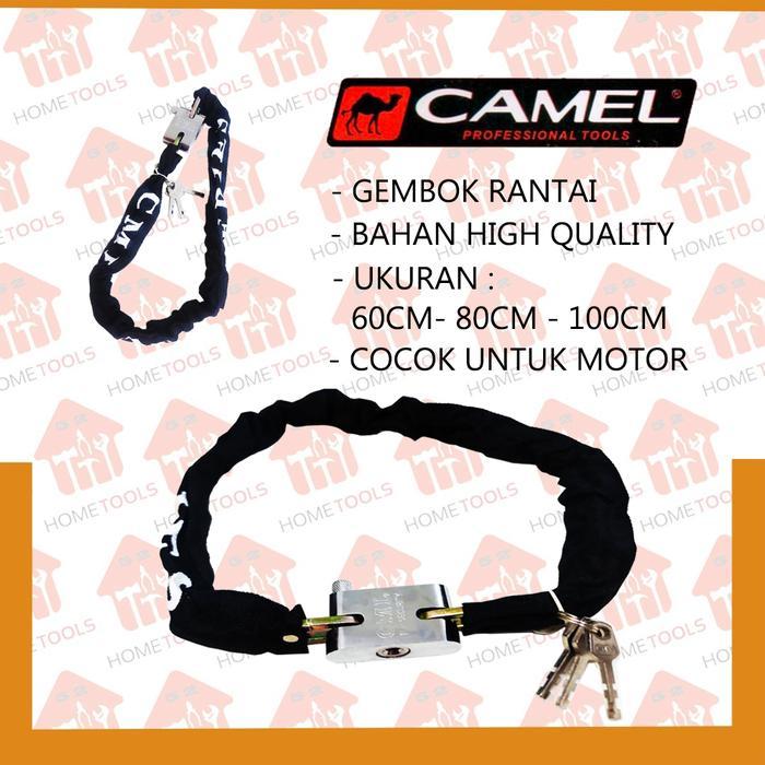 Gembok Rantai Motor CAMEL Varian 60cm - 80cm - 100cm