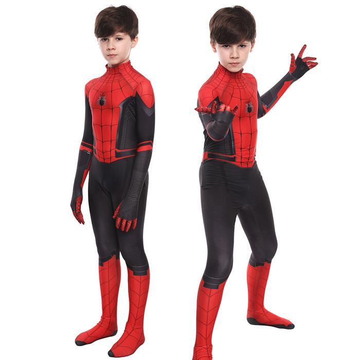 Halloween Spiderman Costume Kids Cosplay Costume Superhero Jumpsuit