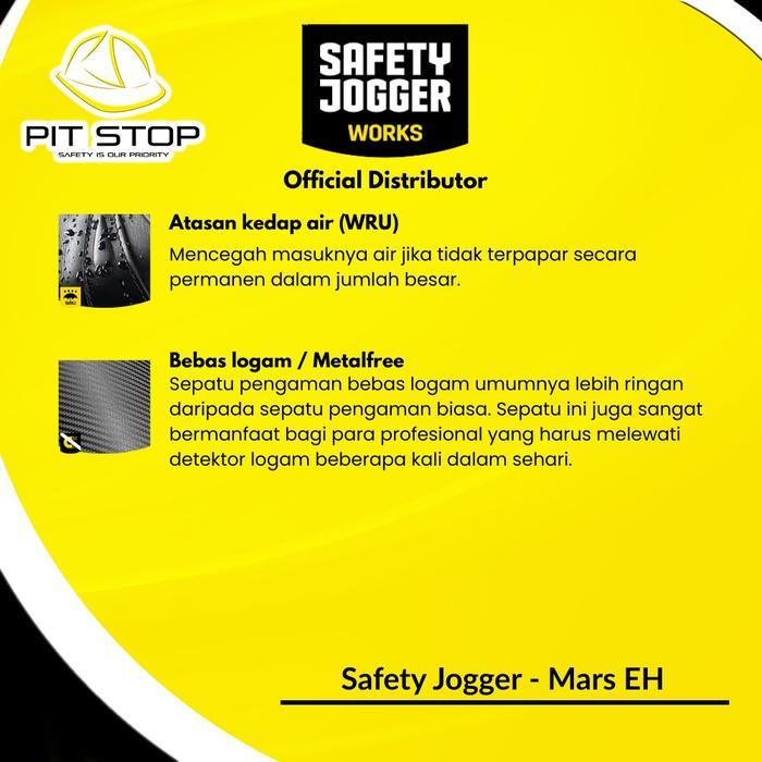 Sepatu Safety Jogger Mars Eh Mid Tahan Listrik Composite Free Metal Proyek Keselamatan Kerja Shoes