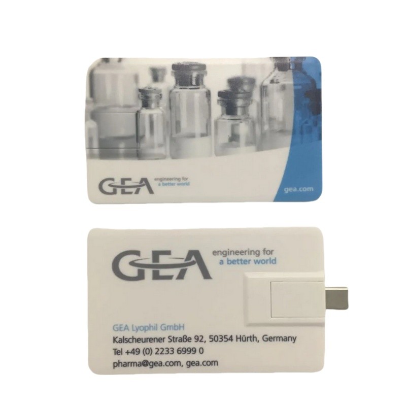 Business Gifts Custom Logo Credit Card Type-C USB Flash Drive 2g 4gb 8gb 16gb 32gb 64gb 128gb