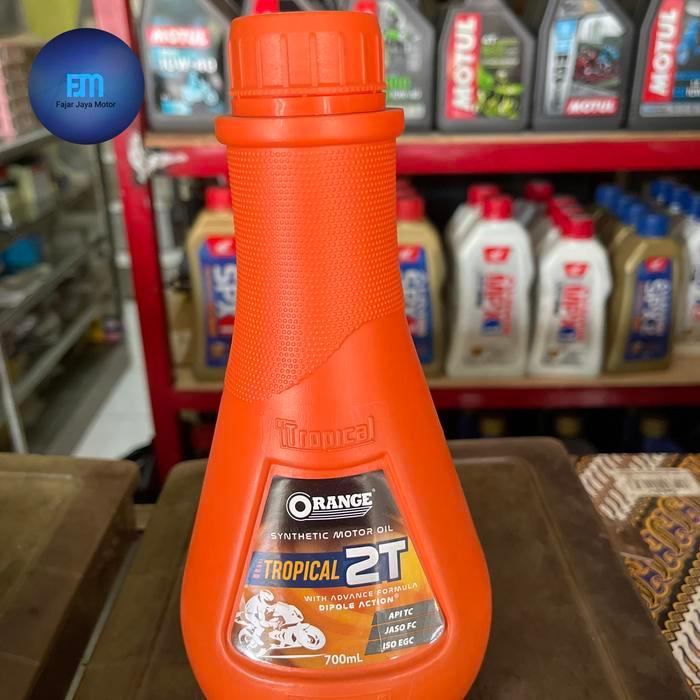 TERLARIS oli samping orange tropical 2t motorcycle oil kendaraan 2Tak 2T