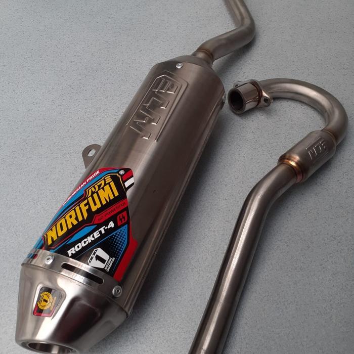 Knalpot Norifumi Rocket 4 KLX Dtracker original