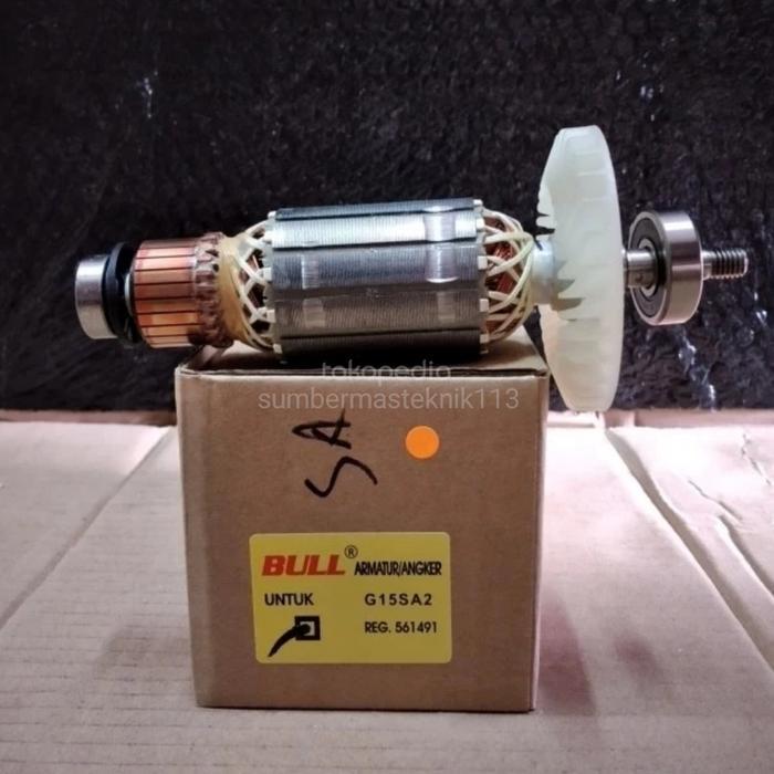 ARMATURE HITACHI G15SA2 ANGKER GURINDA HITACHI 6" G15SA2 BULL