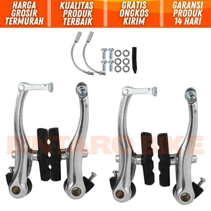 Shimano - Rem Sepeda Vbrake Aluminium Alloy Chrome Like Tektro Rx1 V-Brake Sepeda Lipat Mtb Minivelo