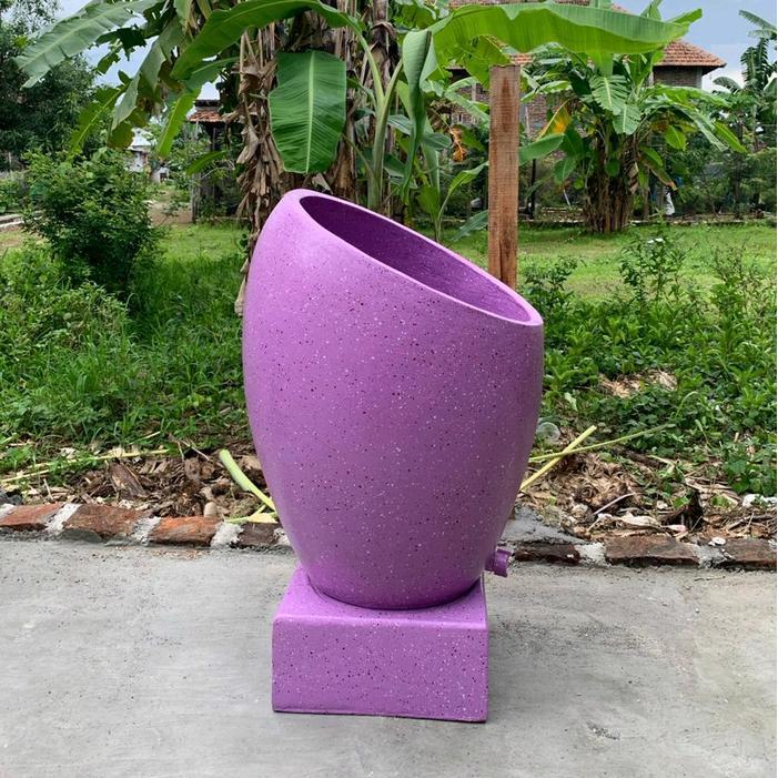 Bak mandi teraso miring ungu 50.70
