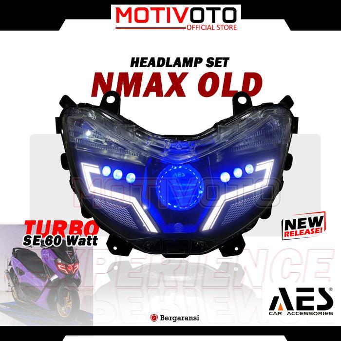 Projie BiLED AES Nmax Old tipe V2 Lazy + Saklar PNP Lampu Depan Headlamp Bi-LED AES Turbo SE Experie