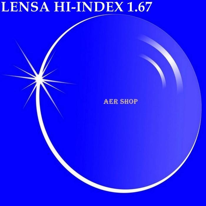 Lensa Minus / Lensa Tipis / Lensa Minus Hi-Index 1.67 / Lensa 1.67