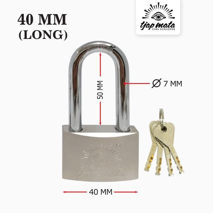TJAP MATA / CAP MATA GEMBOK 40 MM (LEHER PANJANG)