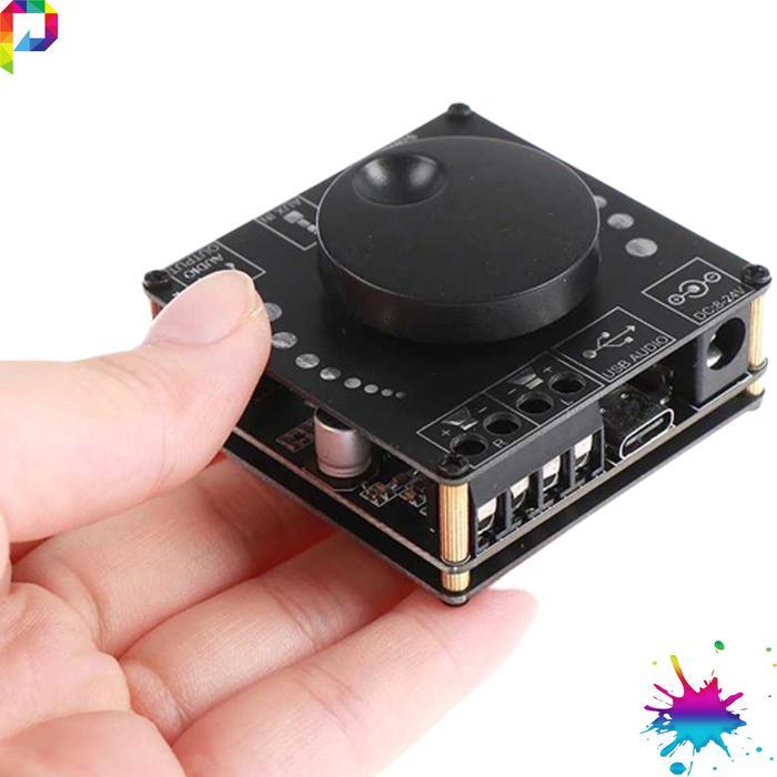 Dac Stereo Amplifier Blutut Mini Audio Ampli Blutooth Bluetooth 5.0 2X 50 Watt Terjamin