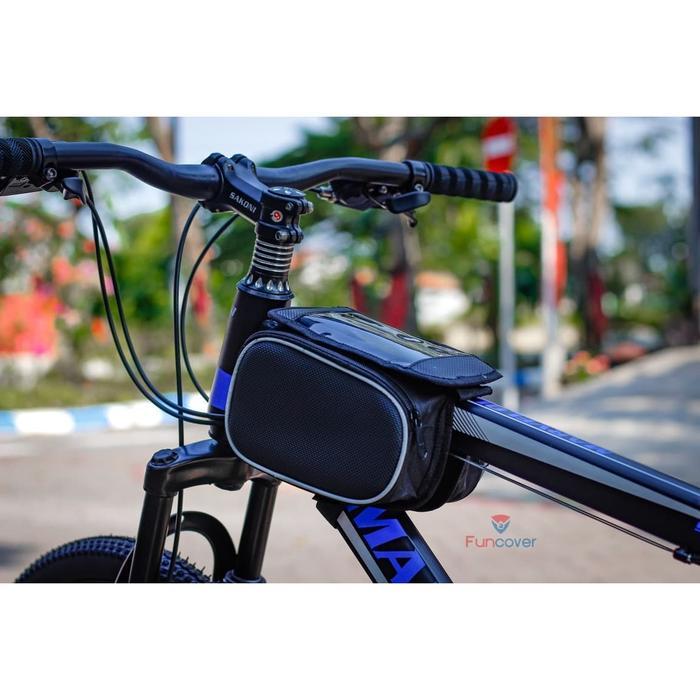 Tas Sepeda Touchscreen Waterproof Tas Stang Sepeda Lipat Mtb Universal