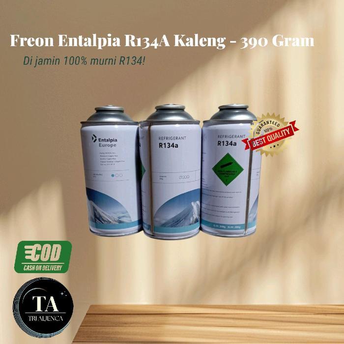 Freon Entalpia R134A Kaleng - 390 Gram / AC Mobil/Kulkas