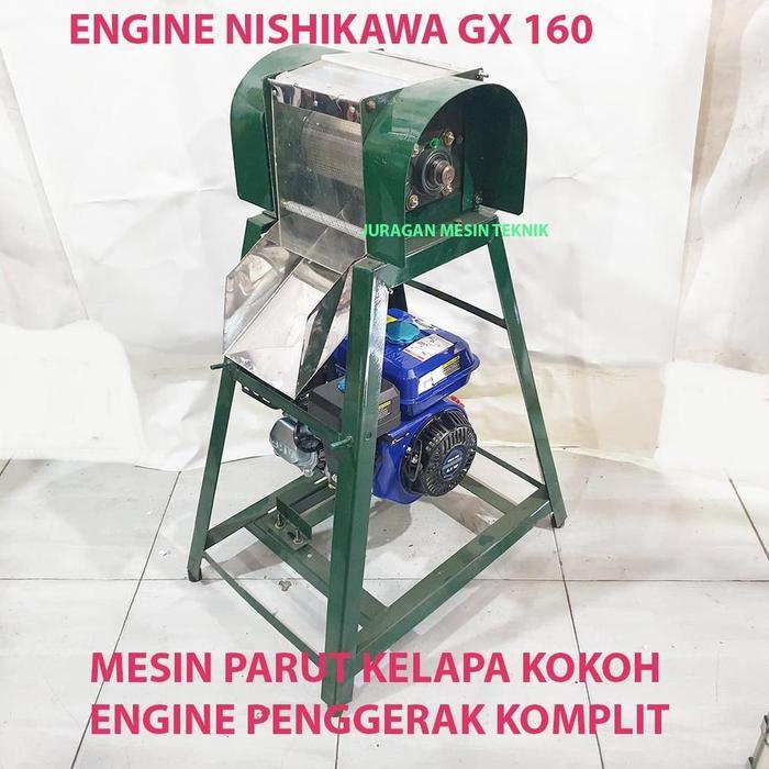 Mesin Parut Kelapa singkong Engine GX160 Mesin Parutan singkong Klapa