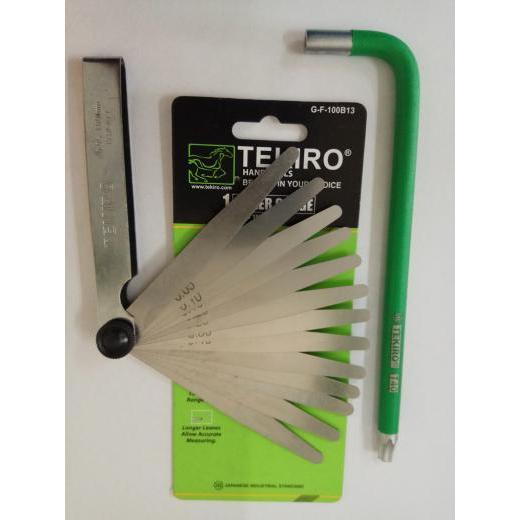 Termurah Feller Gauge + Kunci Stel Klep Tekiro - Kunci Setel Klep Motor Tekiro