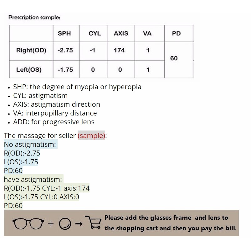 CCspace A Pair Prescription Of Optical Lens 1.56 1.61 1.67 1.74 GREEN-EMI Aspheric Myopia Presbyopia