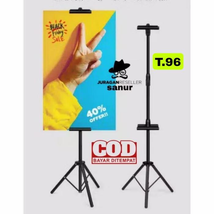 Tripod Banner Tripod Display 2 Sisi Tripod Banner Stand Stand Tripod