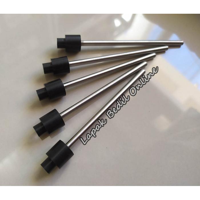News Pentil Tabung Full Teflon 12mm Hitam Datar AS 4mm