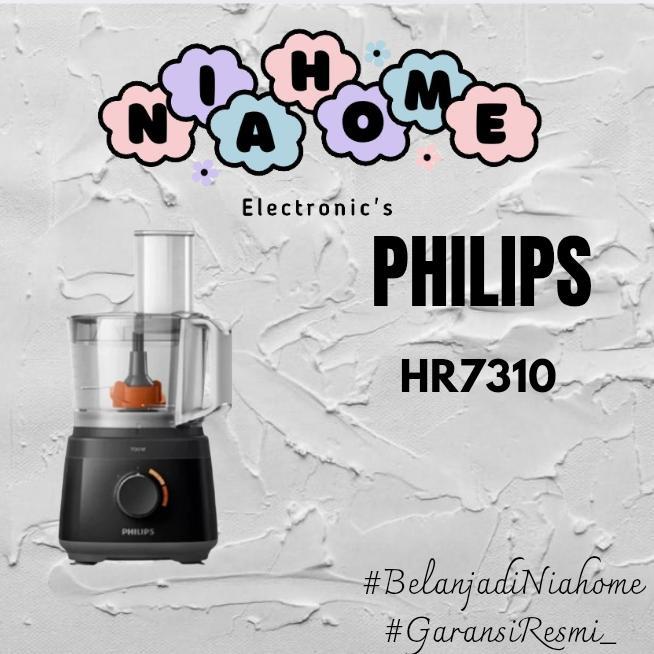 Philips HR7310 Food Processor Black