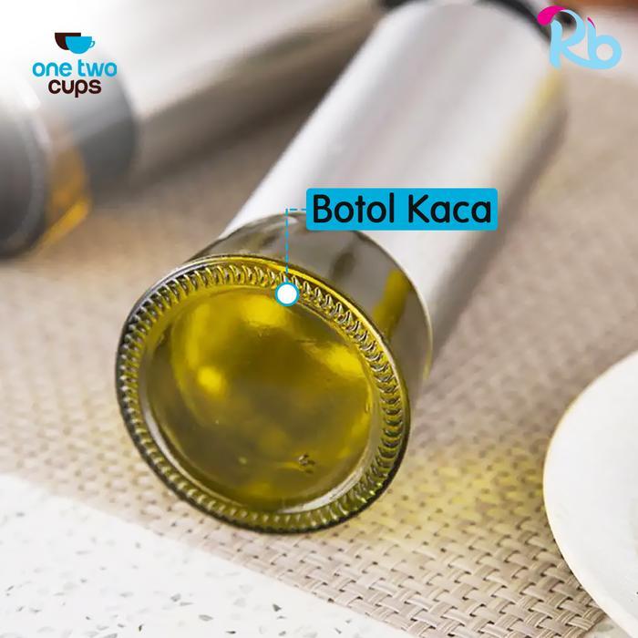 Botol Minyak Botol Kecap Kaca Dengan Stainless Pourer Oil Dispenser Bottle Glass Olive Oil Bottle