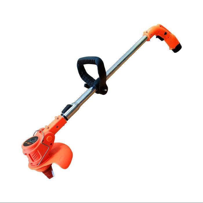 Cordless Grass trimmer pemotong rumput 360 watt xenon baterai New