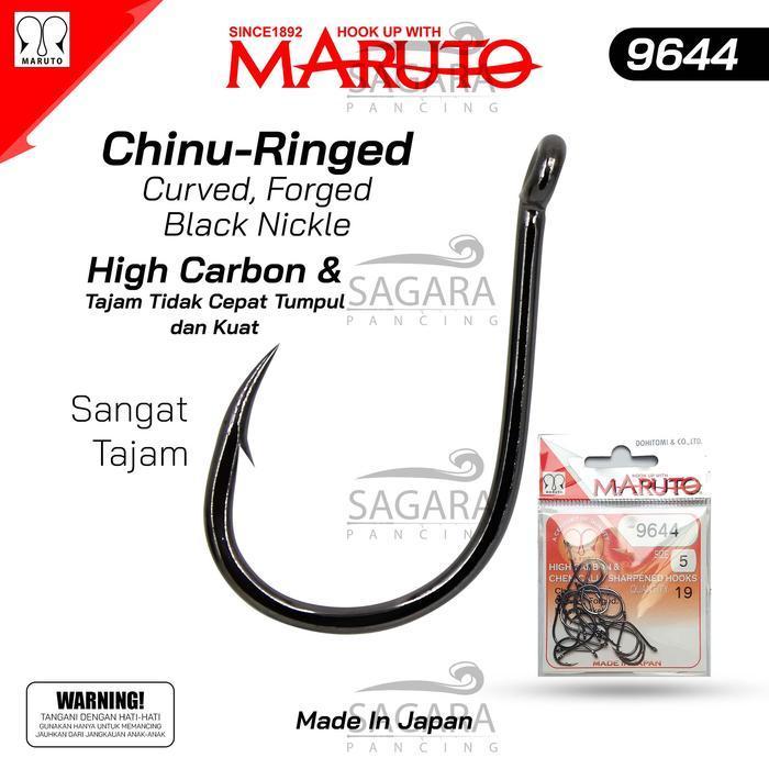 Ready Stok Hook Maruto Chinu Ring 9644 Made In Japan Tajam Dan Kuat Kail Galatama Kail Pancing
