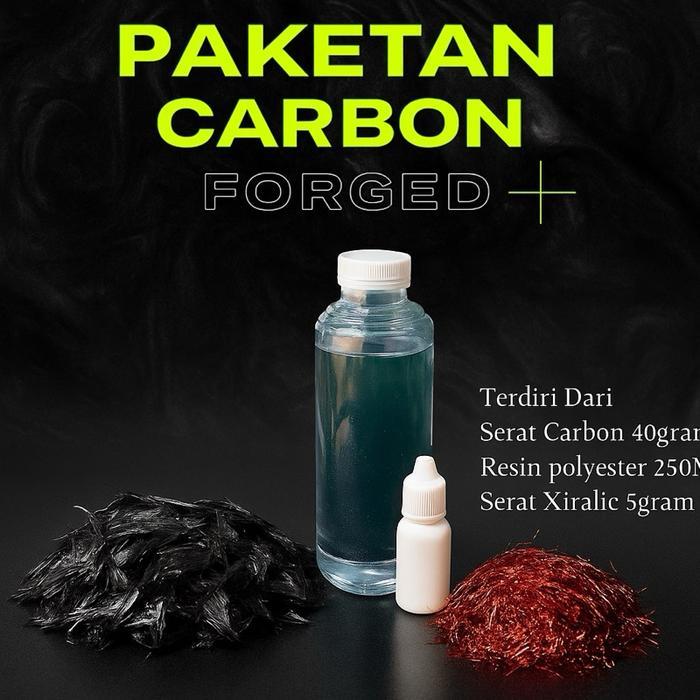 PAKETAN SERAT CARBON FORGED WARNA (MERAH,UNGU,BIRU) Kerajinan
