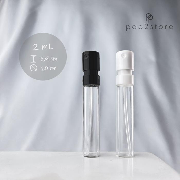 Vial 2ml Spray - Botol Kaca Tester / Sample Size Parfum Mini Kecil Discovery Set - Easy Press - FRS