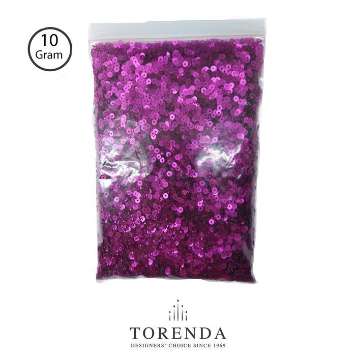 Torenda Payet Sequin Flat 3mm Ungu/ Pack Col.A.9