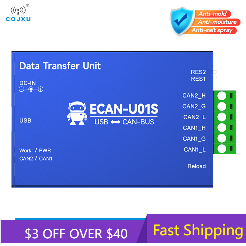 CAN to USB Converter Bus Analyzer CAN2.0 Debugger CAN-BUS Bidirectional 2-Way Transceiver COJXU