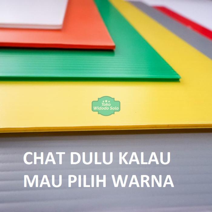 1 LEMBAR Impraboard 51x77cm Alvaboard Infraboard Bahan Box Plastik