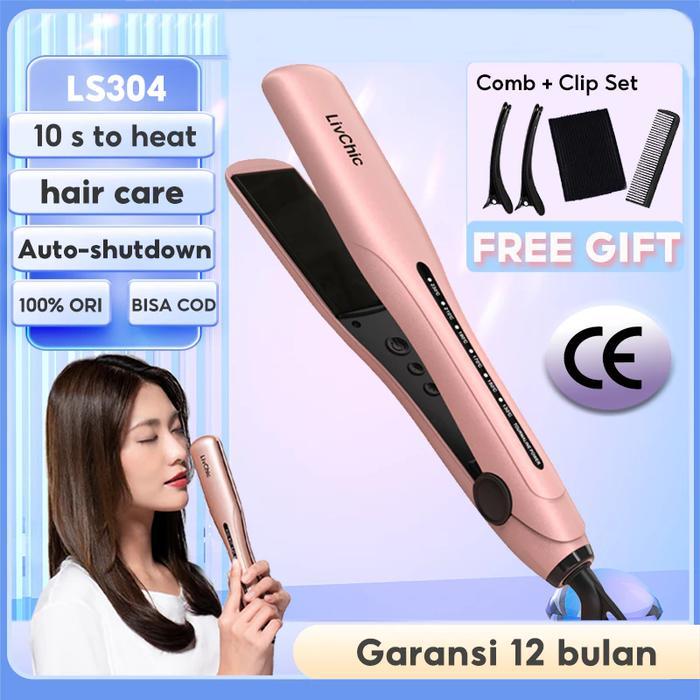LivChic Rambut LS304 65 Watts Hair Straightener Generalan Pelurus Rambut Hair Straightener Stylingan