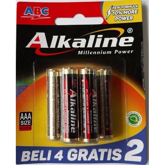 N3W Baterai Abc Alkaline AAA isi 6