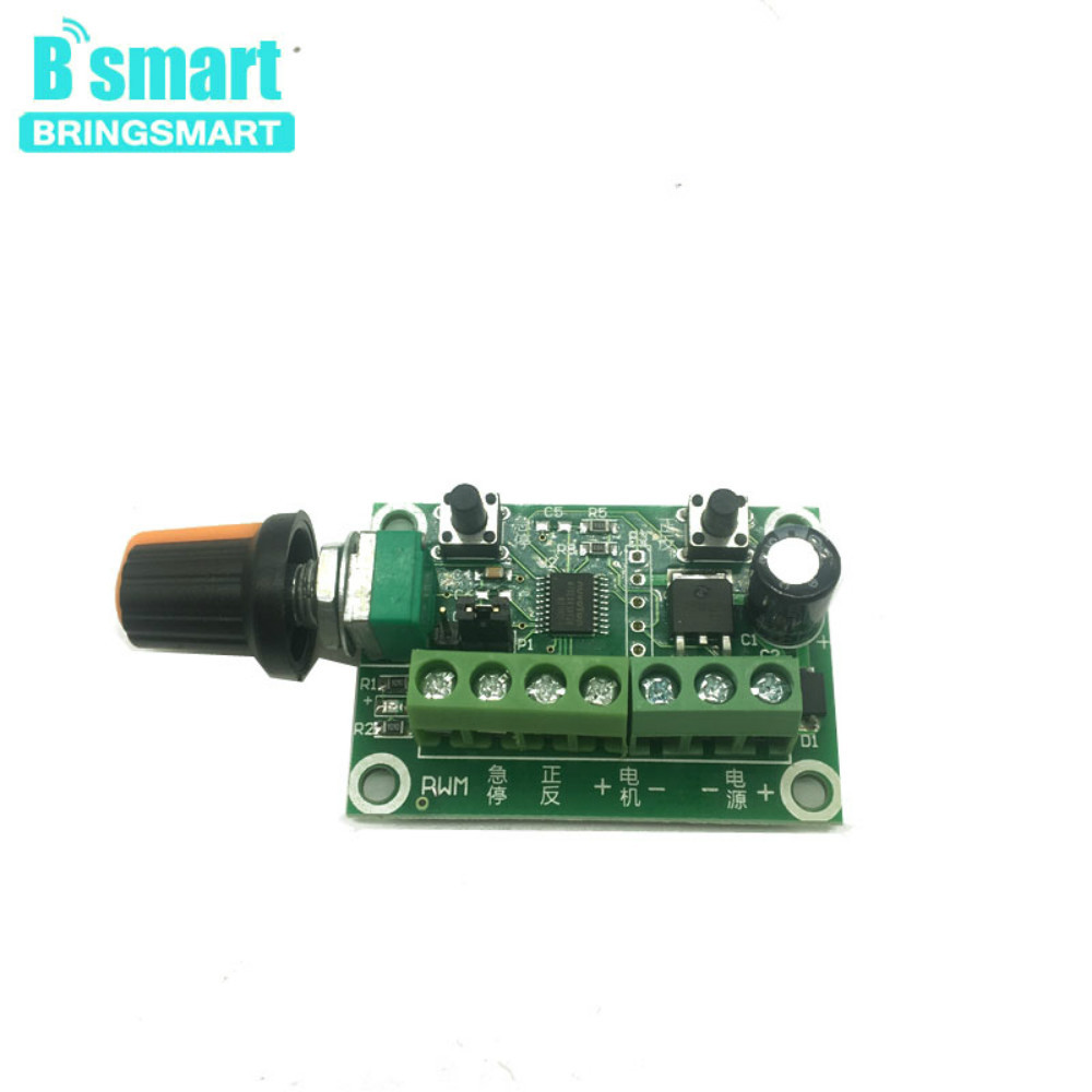 BELI SEKARANG 6-30v BLDC Motor Speed Controller 12V Dc Motor Speed Controller Dc PWM Motor Speed Con
