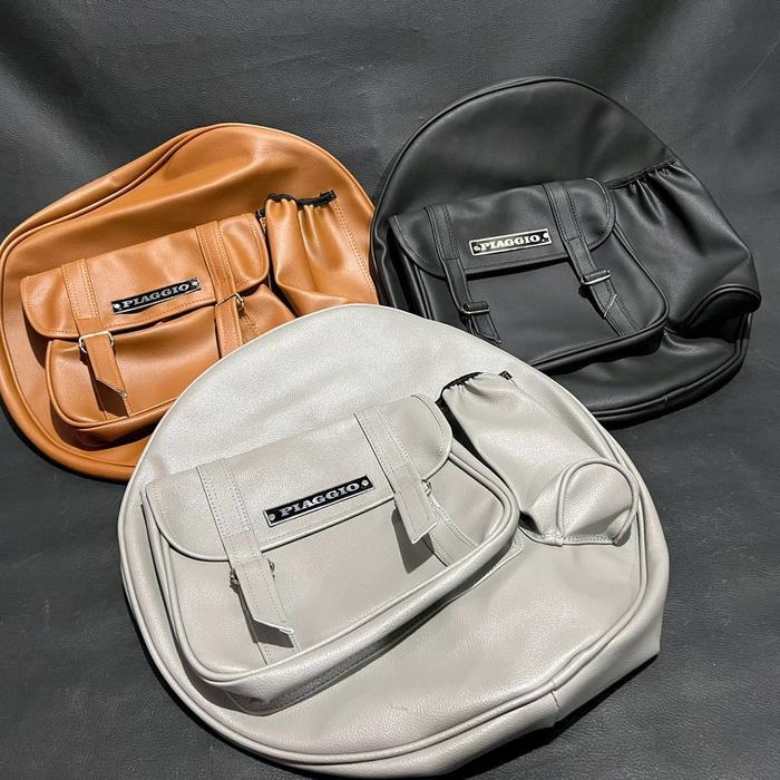 Cover Sarung Selimut Ban Serep Vespa Super Sprint Vbb Bajaj Px Model Saku Botol Premium Bagus Warna