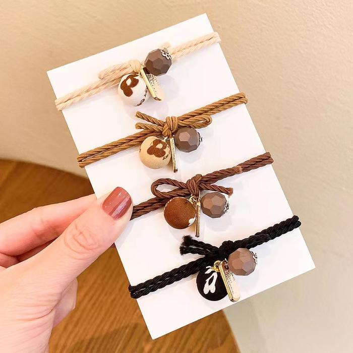 ED - IKAT RAMBUT KOREA MODEL BUAH BALL IMPORT / IKATAN RAMBUT KARET MOTIF KOREA STYLE