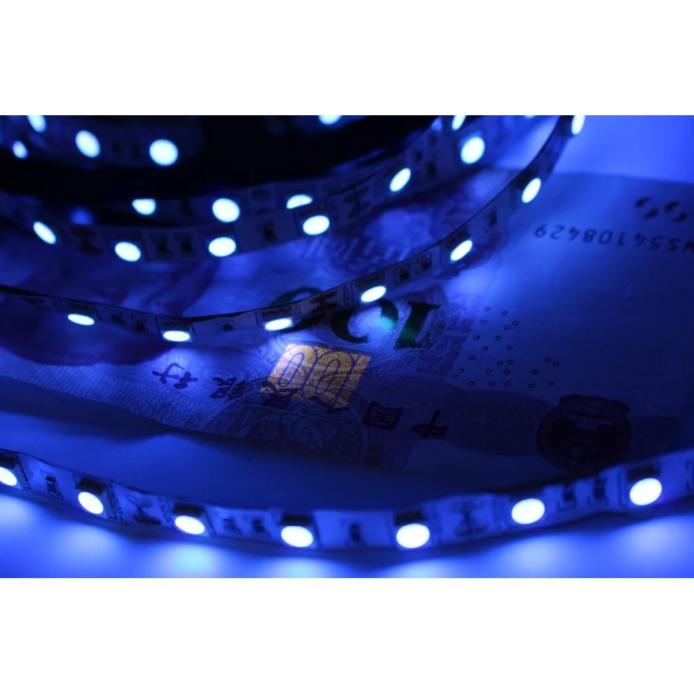 UV led strip 395-405nm Ultraviolet 2835/3528 5050 SMD 60led/m Flexible Ribbon String tape lamp 12V
