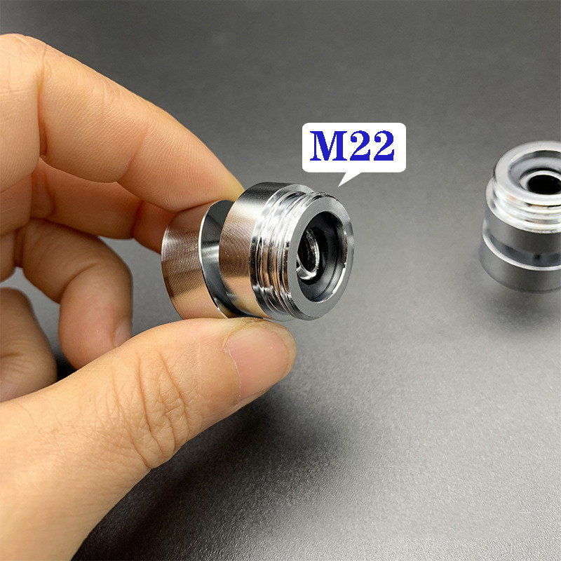 M22 Faucet Adapter Swivel Aerator Adapter Tap Aerator Connector 360 Degree Adjustable Stainless
