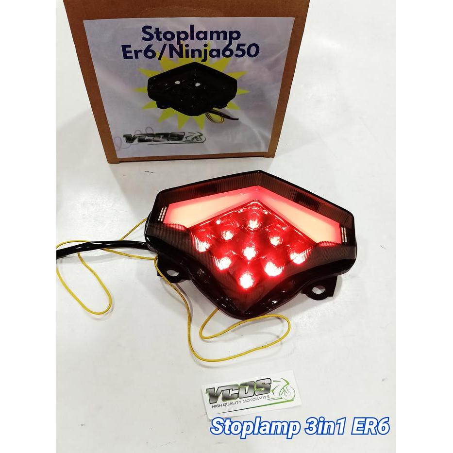 Stoplamp Er6N Er6F Lampu Rem Belakang 3In1 With Sein Led