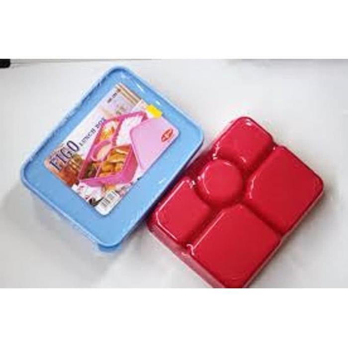 (Promo) Figo Owl (Sekat 5) Kotak Makan Ompreng Lunch Box Bekal