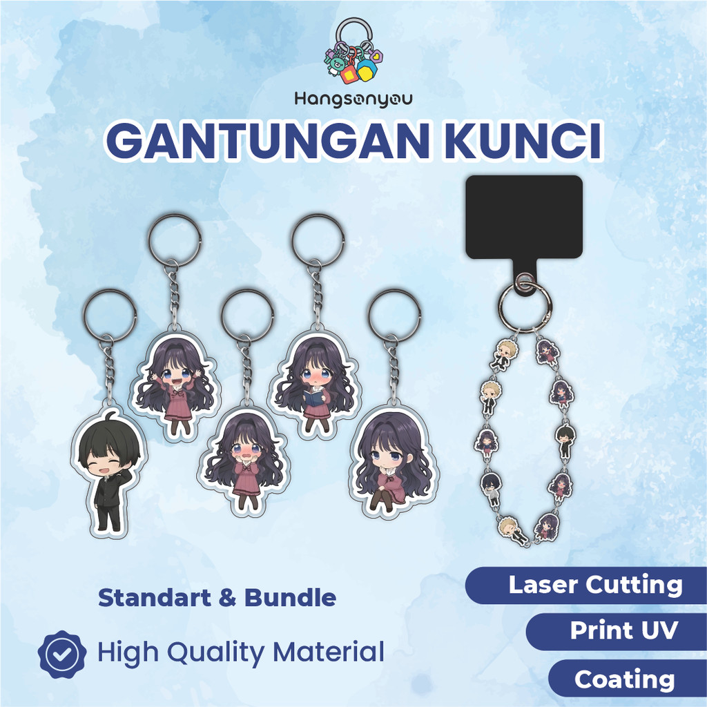 Ganci / Gantungan Kunci Keychain Akrilik KAORU NO HANA WA RINTAROU 1