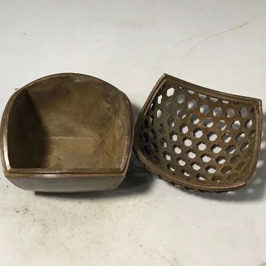 Antique incense burner bucket-shaped grid incense burner sandalwood burner home tea art tea pet