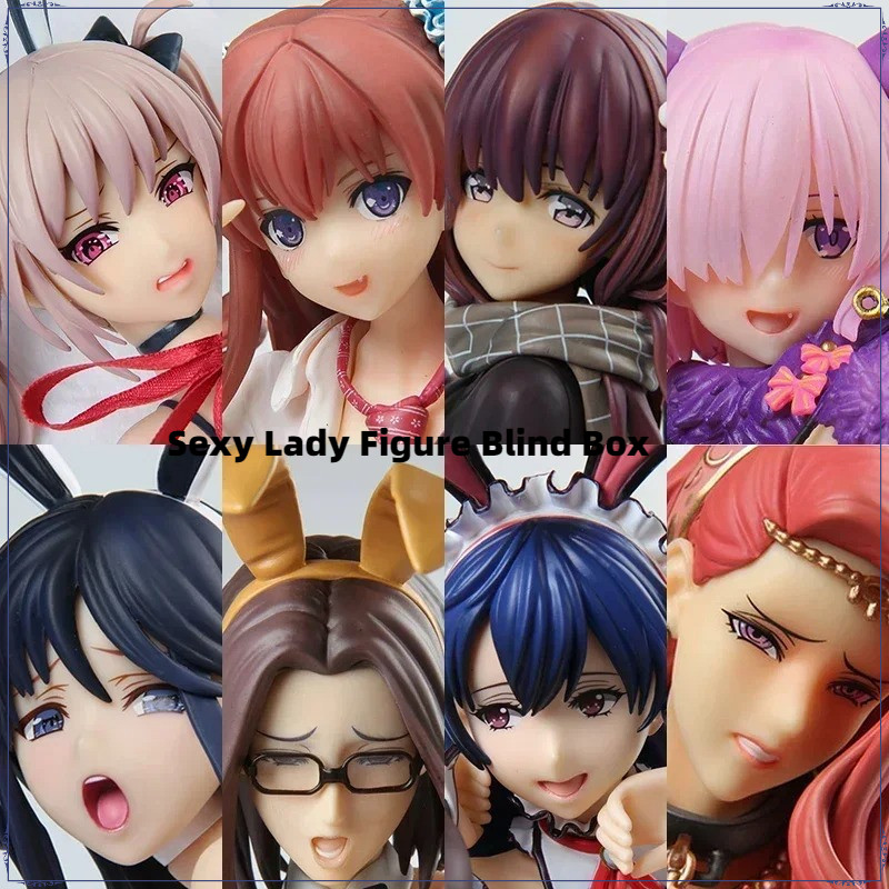 Sexy Lady Figure Blind Box Mature Elegant Anime Style PVC Collectible Model Art Toy Gift
