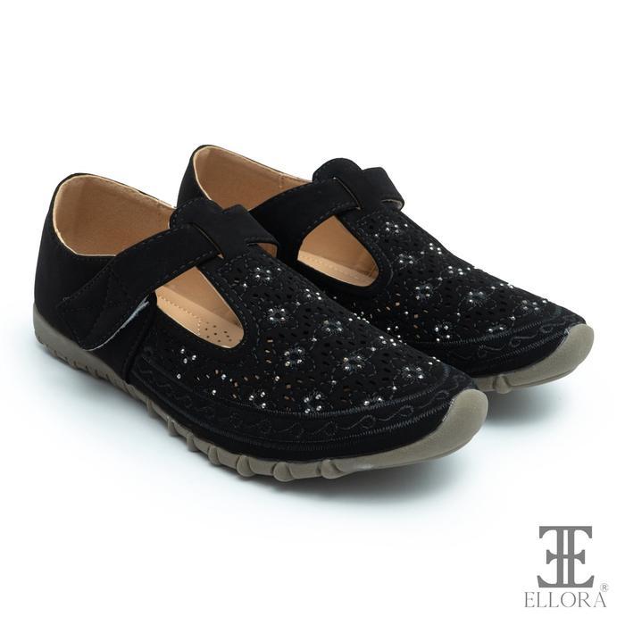 ELLORA EZ-6768 Sepatu Flat Slip On Wanita Import