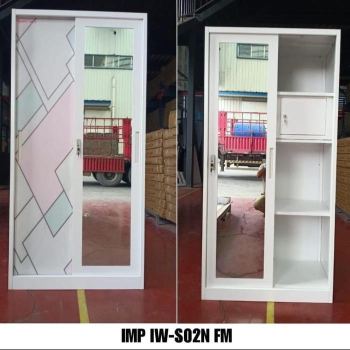 Lemari Sliding Import Besi Standar size