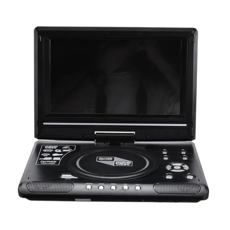 9.8 Inch Portable Home Car DVD Player VCD CD Game TV Player USB Radio Adapter Support FM Radio